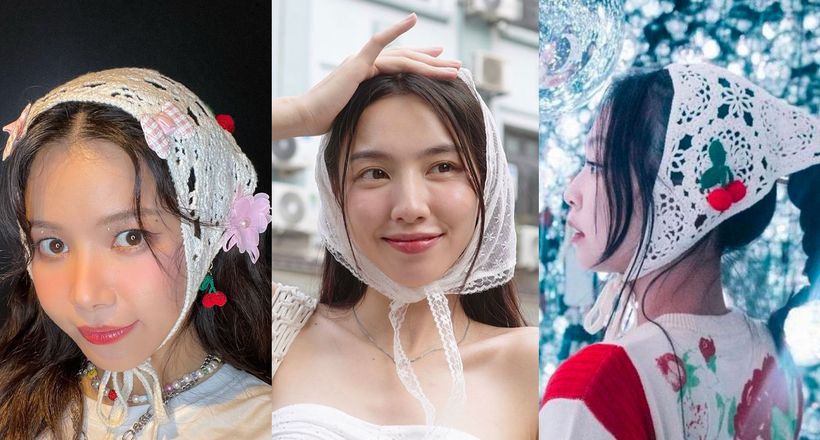 Các It girl lăng-xê mốt quàng khăn kiểu cô gái Hà Lan