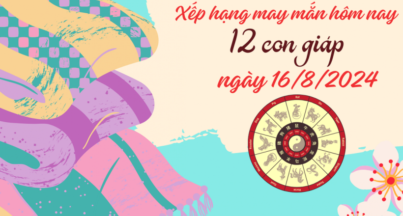 Xếp hạng may mắn của 12 con giáp ngày 16/8/2024: Tuổi Dần và Hợi có vận may tốt