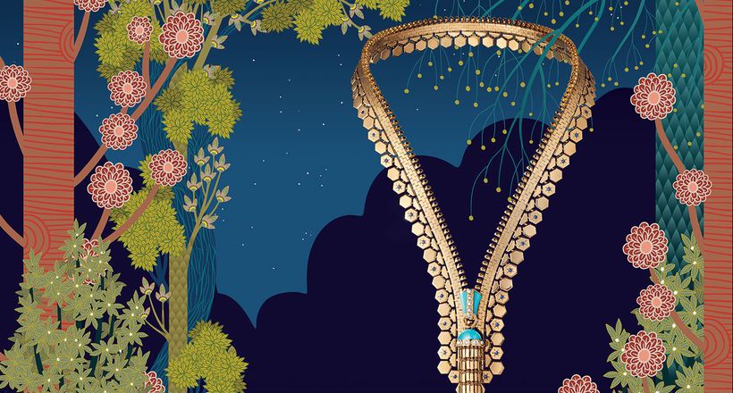 Vòng cổ Zip Necklace hình dây kéo: Đỉnh cao sáng tạo và thủ công của Van Cleef & Arpels