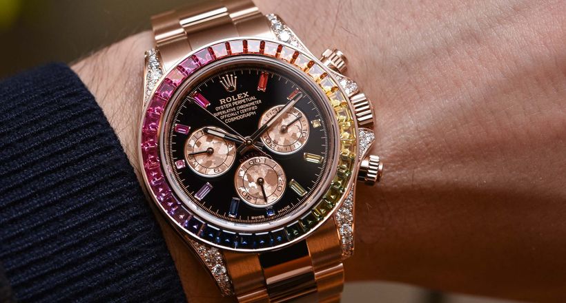 3,5 triệu USD cho đồng hồ Rolex 'cầu vồng' đầu tiên