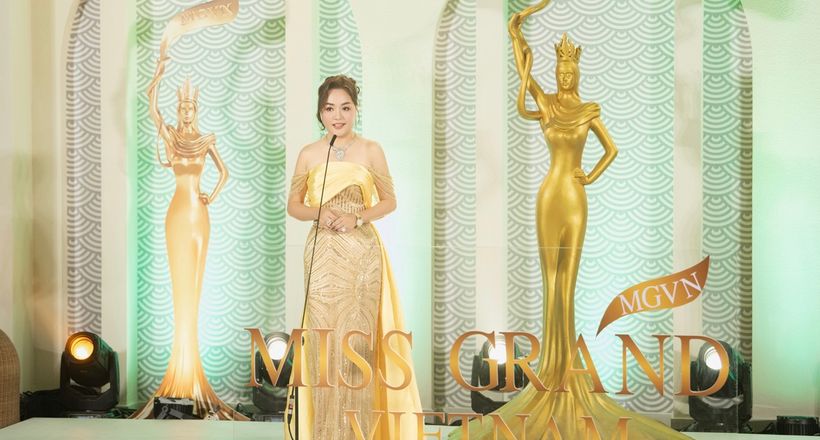 Hoa hậu Hoàng Thanh Nga công bố vương miện Miss Grand Vietnam 2024