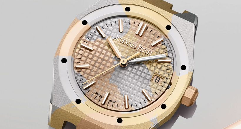 Audemars Piguet giới thiệu chất liệu hợp kim vàng mang họa tiết camo hoàn toàn mới