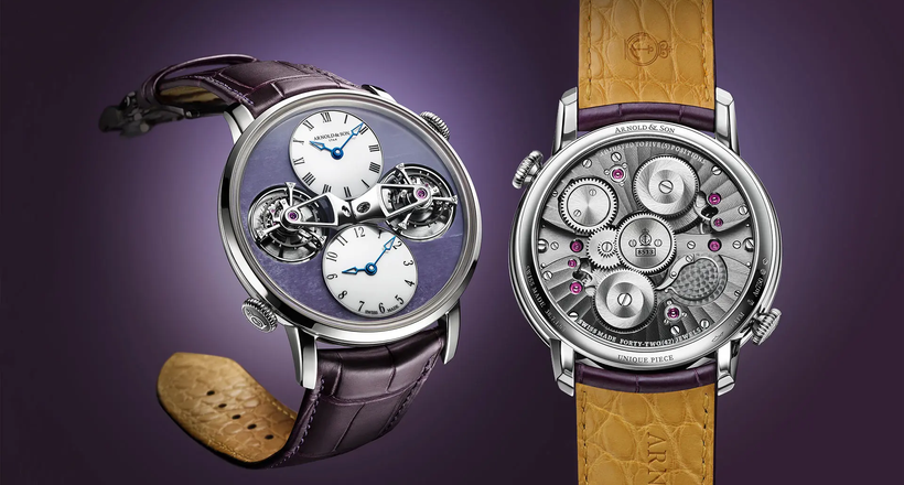Arnold & Son ra mắt chiếc đồng hồ độc bản làm từ Đá mắt rồng