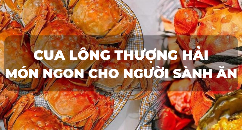 Cua lông Thượng Hải món ngon của người sành ăn