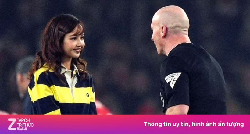 Lisa xuất hiện trong trận đấu giữa Arsenal và Tottenham
