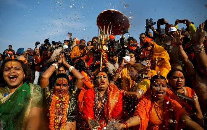 Biển người tại Ấn Độ dự lễ hội Kumbh Mela diễn ra sau 144 năm