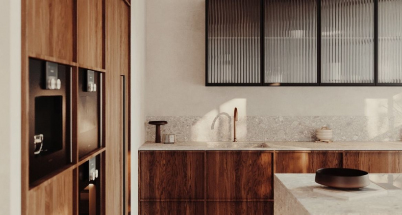 Định hình không gian bếp hiện đại cùng đá nhân tạo