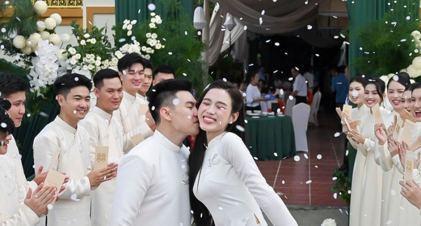 Hình ảnh lễ ăn hỏi của Đỗ Thị Hà và thiếu gia Tập đoàn Sơn Hải