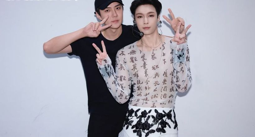 Các thành viên EXO hội ngộ tại concert của Trương Nghệ Hưng