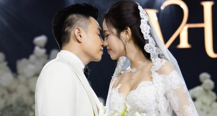 Hoàng Thùy bắt được hoa cưới của Đỗ Thị Hà