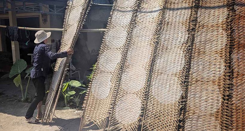 Khám phá làng nghề bánh tráng Thuận Hưng hàng trăm tuổi ở đất Tây Đô
