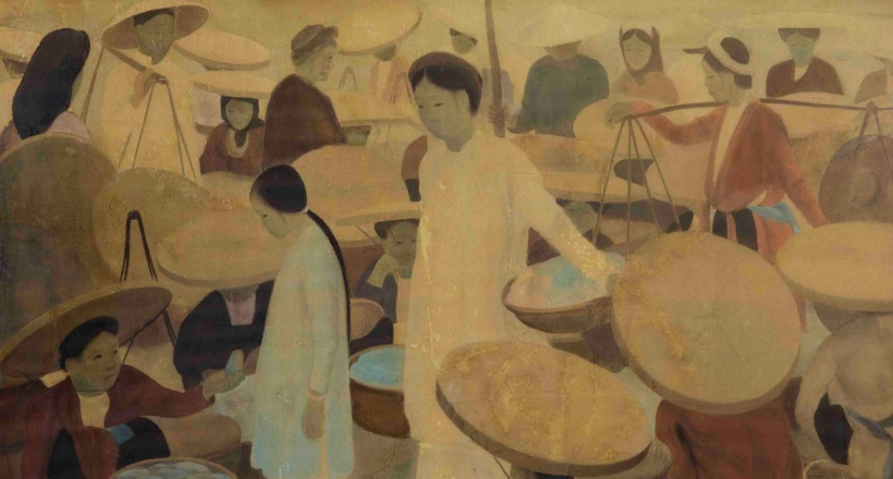 Chạm vào ký ức Việt qua từng lớp màu tranh lụa Nguyễn Phan Chánh