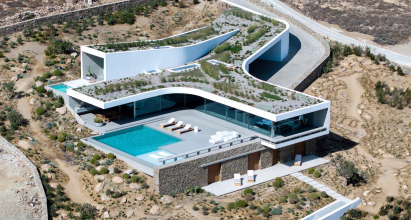 Biệt thự Aimasia trên đảo Mykonos: Khi thiên nhiên định hình thiết kế