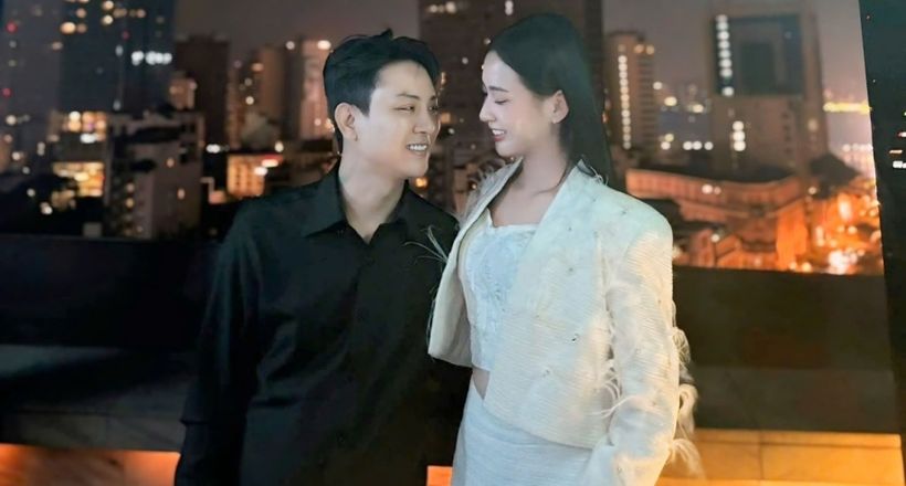 Hoài Lâm thân mật bên bạn gái mới