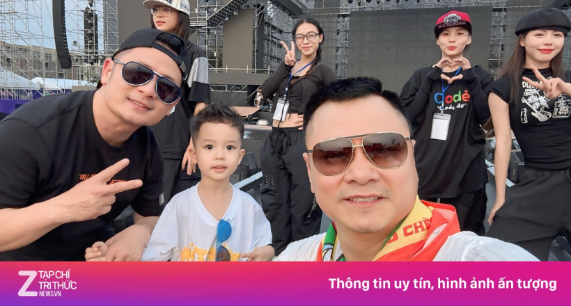 Bằng Kiều đưa con trai đi tập concert