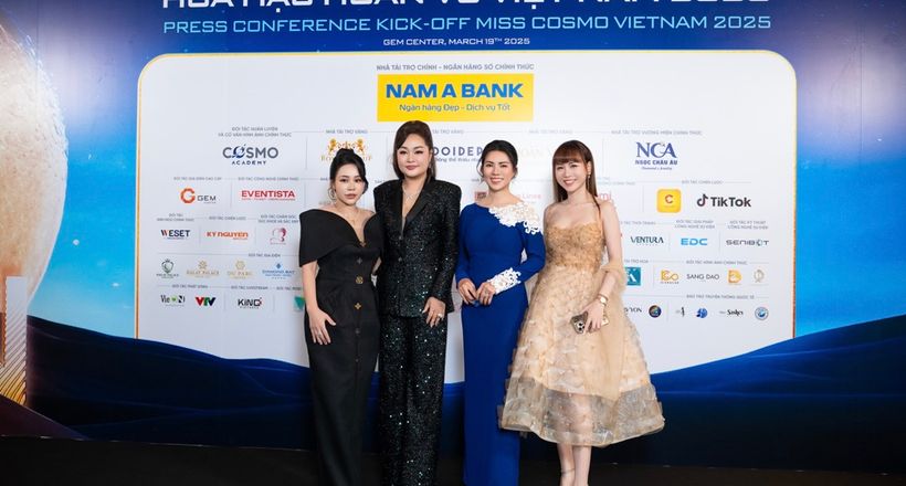 Hoa hậu Hoàng Thanh Nga lộng lẫy trên thảm đỏ Miss Cosmo Vietnam 2025