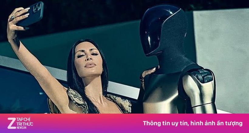 Bộ ảnh tình tứ gây tranh cãi của Kim Kardashian và robot Tesla