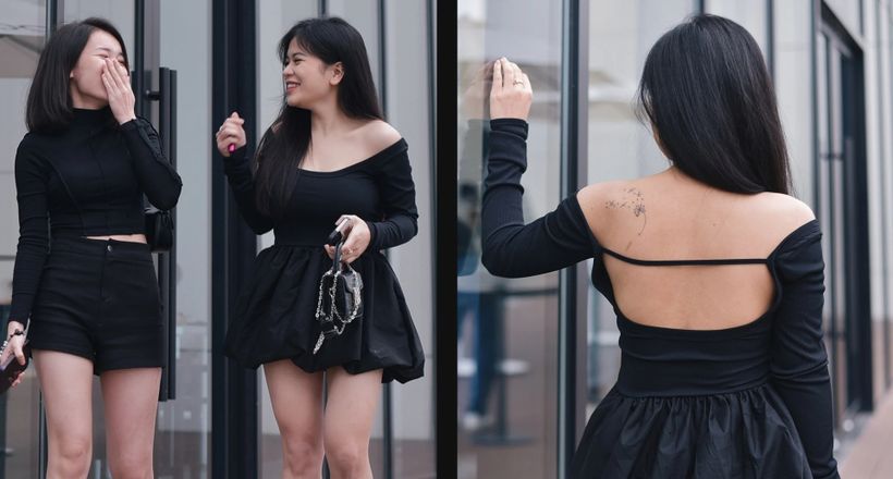 Diện váy ngắn, chẳng lo lắng