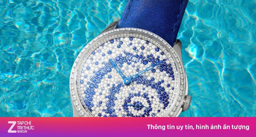 360 viên kim cương tạo nên 'mặt hồ' trên cổ tay