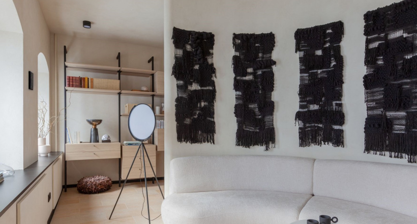 Căn hộ Moscow: Đan dệt tinh thần Wabi-sabi