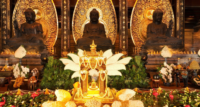Cung rước Xá lợi Phật tại chùa Tam Chúc: Hành trình linh thiêng kết nối quá khứ và hiện tại