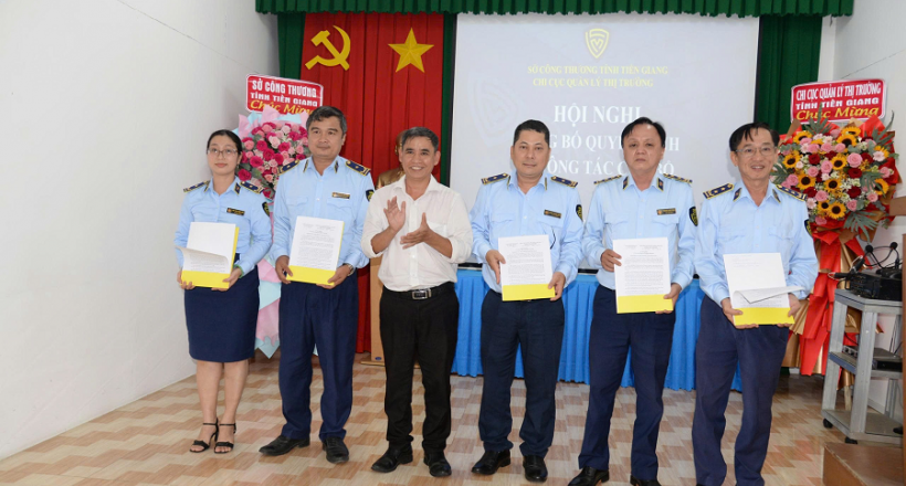 Công bố Quyết định bổ nhiệm Lãnh đạo Chi cục QLTT Tiền Giang