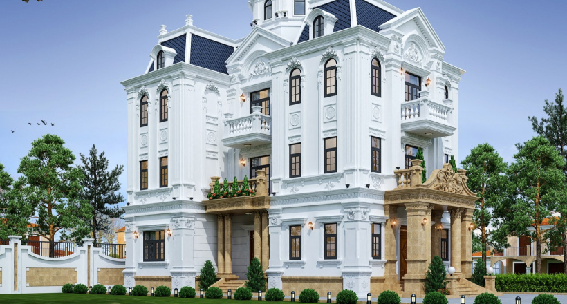 Dinh thự Việt và lớp áo ngoại thất mang dấu ấn cá nhân