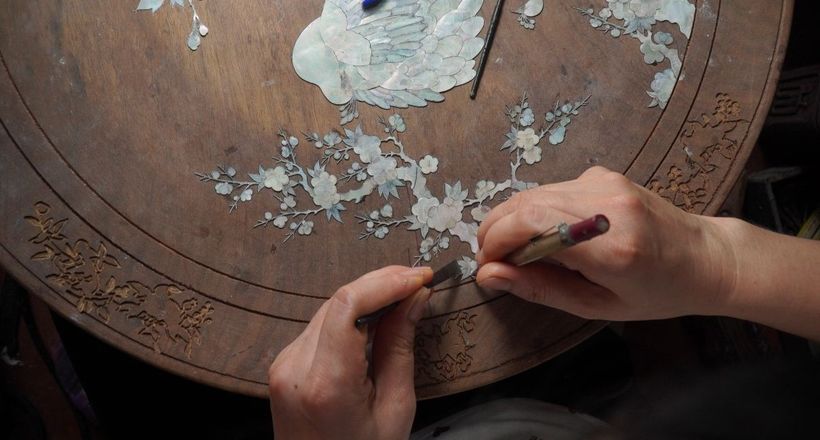 Khảm xà cừ: Ánh sắc ngàn năm trên nền sơn ta