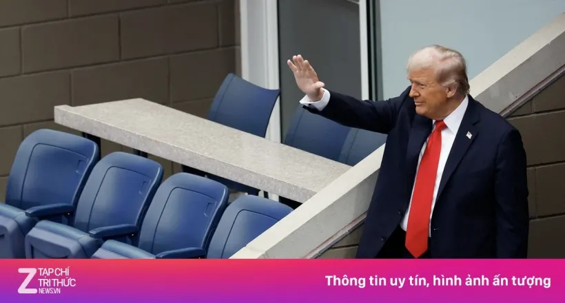 Rolex toan tính gì khi gặp ông Trump ở khán đài US Open