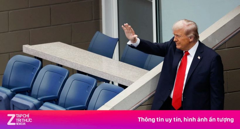 Rolex toan tính gì khi gặp ông Trump ở khán đài US Open