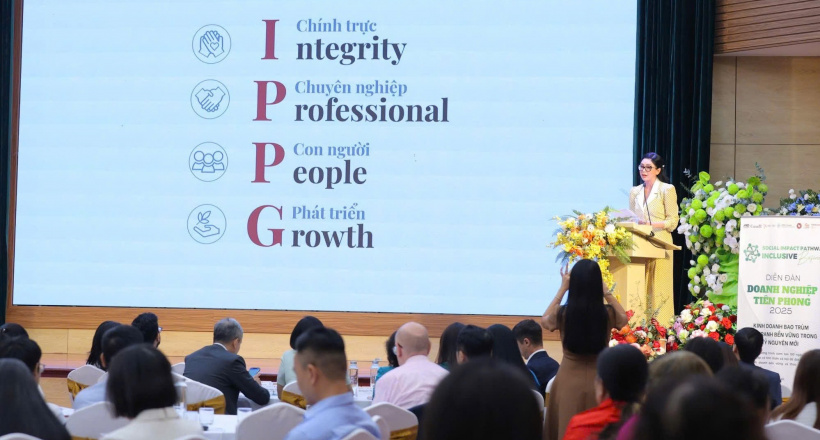 Tổng Giám đốc IPPG Lê Hồng Thủy Tiên: “Kinh doanh bao trùm và phát triển bền vững là con đường duy nhất để doanh nghiệp tồn tại trong kỷ nguyên mới.”