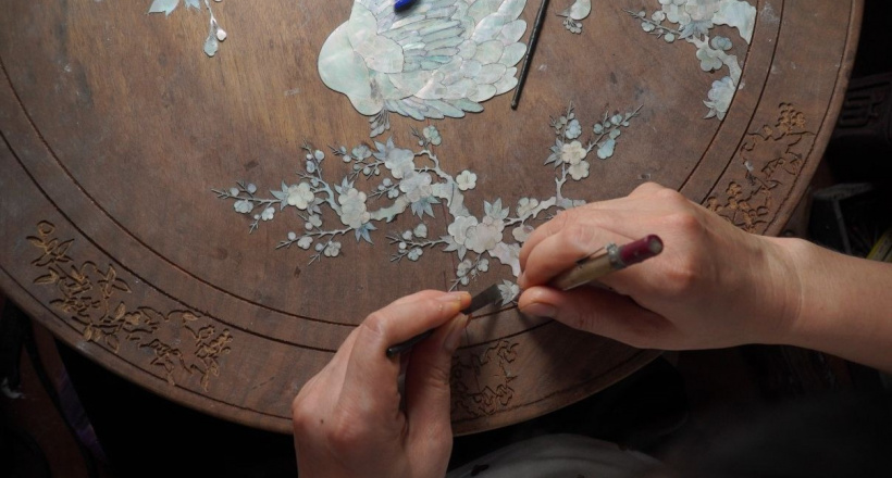 Khảm xà cừ: Ánh sắc ngàn năm trên nền sơn ta