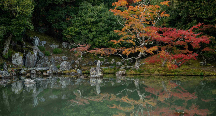 Tính thiền trong các khu vườn truyền thống ở đền Tenryu