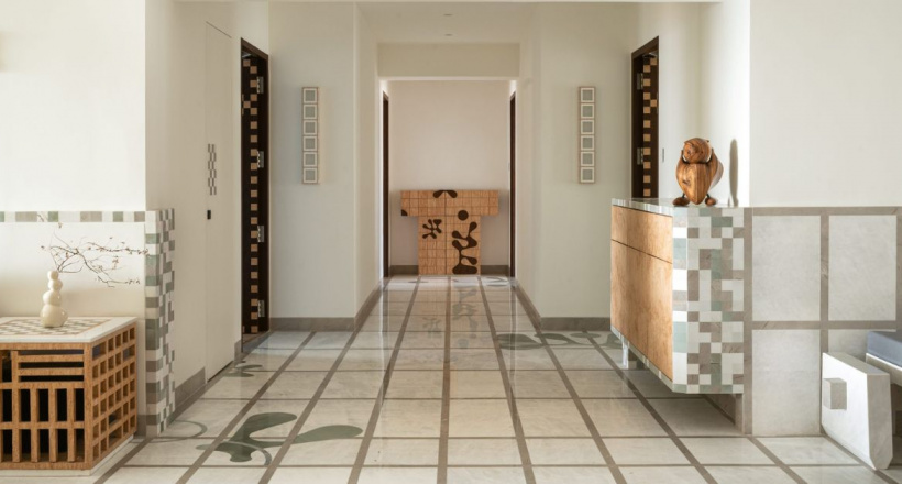 Căn hộ Gingham Dreams: Giấc mơ đan từ những đường kẻ vuông