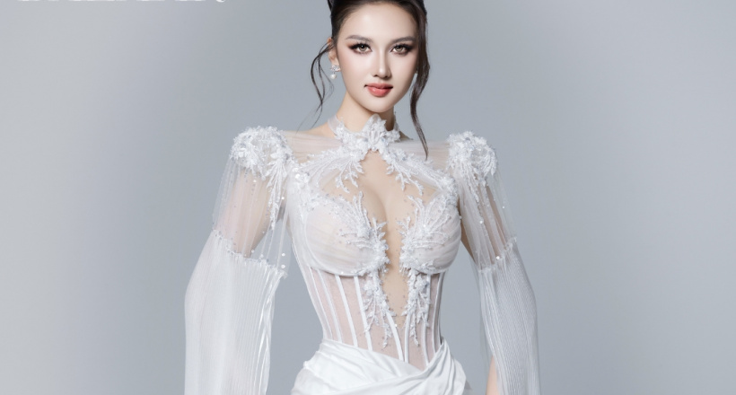 Á hậu Thu Ngân nhận sash đại diện Việt Nam tại Miss Intercontinental