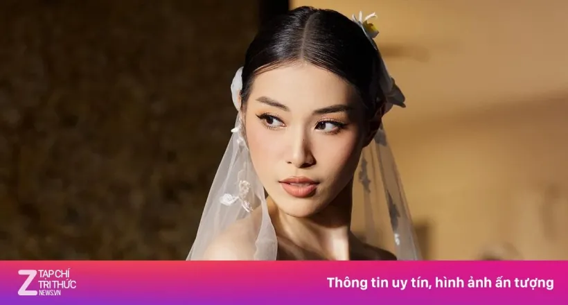 'Hoa khôi bóng chuyền' thử sức váy cưới