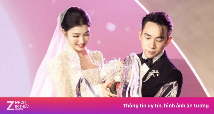 Hình ảnh Phương Nhi và doanh nhân Minh Hoàng trong lễ cưới