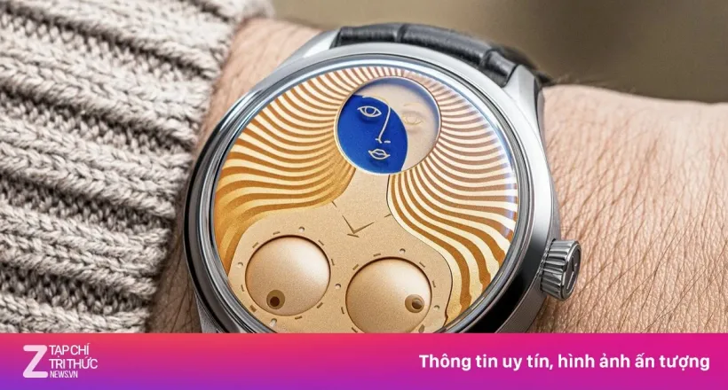 Đồng hồ cho xem giờ qua bầu ngực