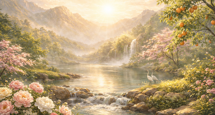 12 tranh phong thủy phòng khách mang may mắn và tài lộc