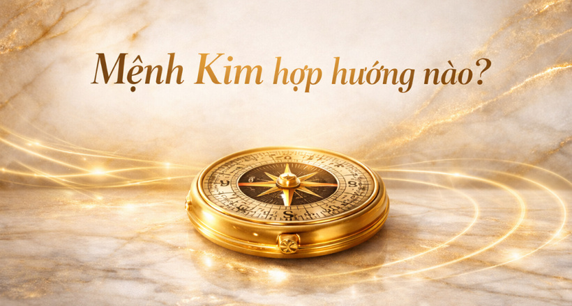 Mệnh Kim hợp hướng nào? Gợi ý chuẩn cho nhà ở, bàn làm việc, giường ngủ