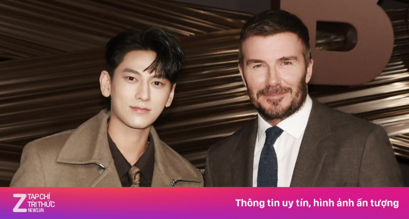 Isaac chung khung hình với David Beckham