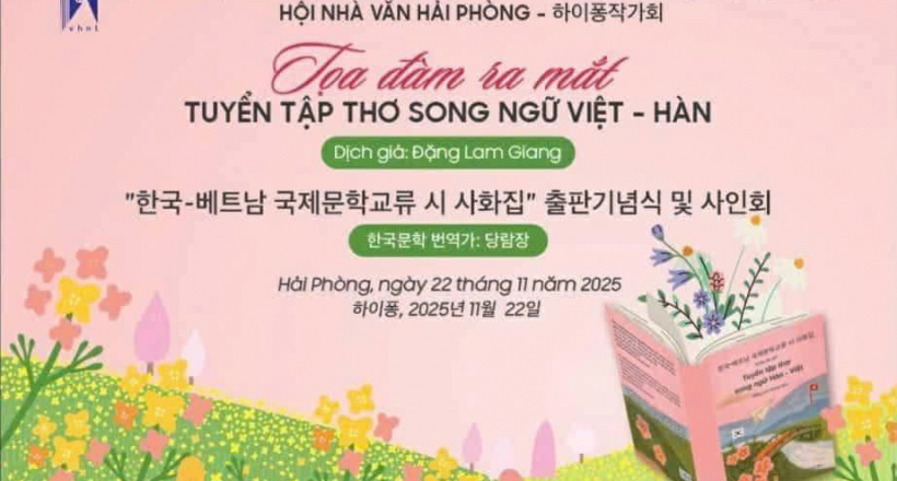 Thơ song ngữ Hàn – Việt ra mắt tại Hải Phòng