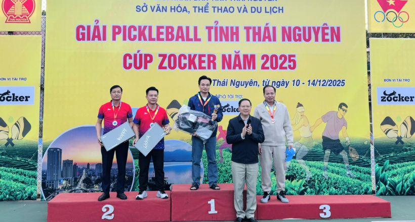 Giải Pickleball Thái Nguyên – Cúp Zocker 2025: Trường Cao đẳng Thái Nguyên gây ấn tượng