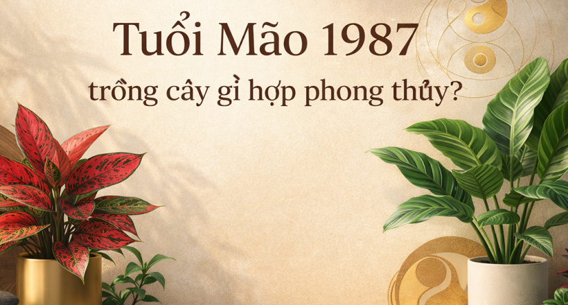 Tuổi Mão 1987 nên trồng cây gì? Cách chọn cây phong thủy mang lại tài lộc