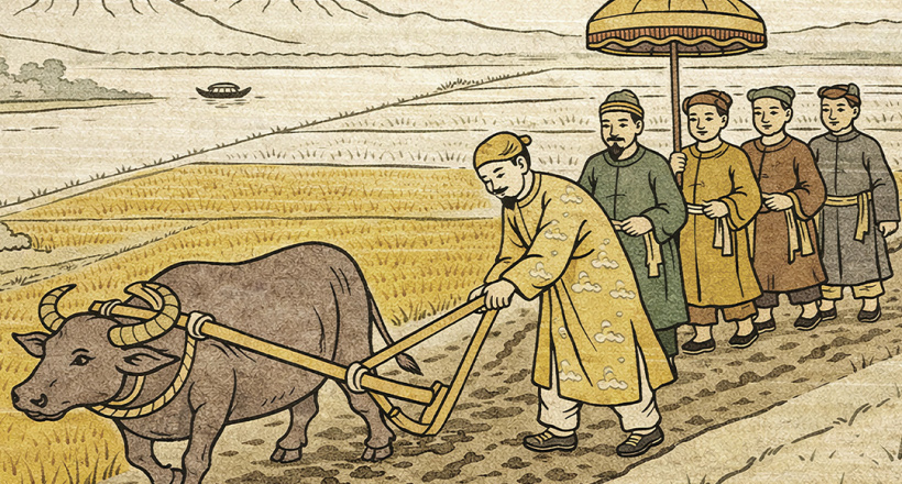 Lễ hội Tịch điền: Khi nhà vua “cúi mình” trước đất