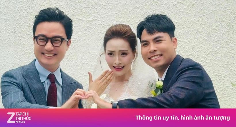 Sao Việt dự lễ cưới MC Mù Tạt và cầu thủ Đức Huy