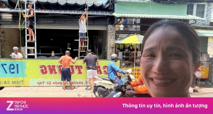 Cát Tường tháo dỡ biển quán cà phê