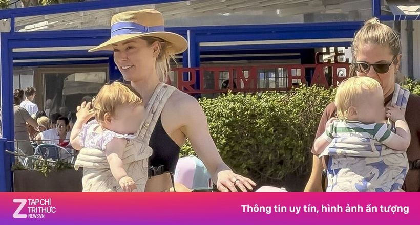 Amber Heard bên ba con