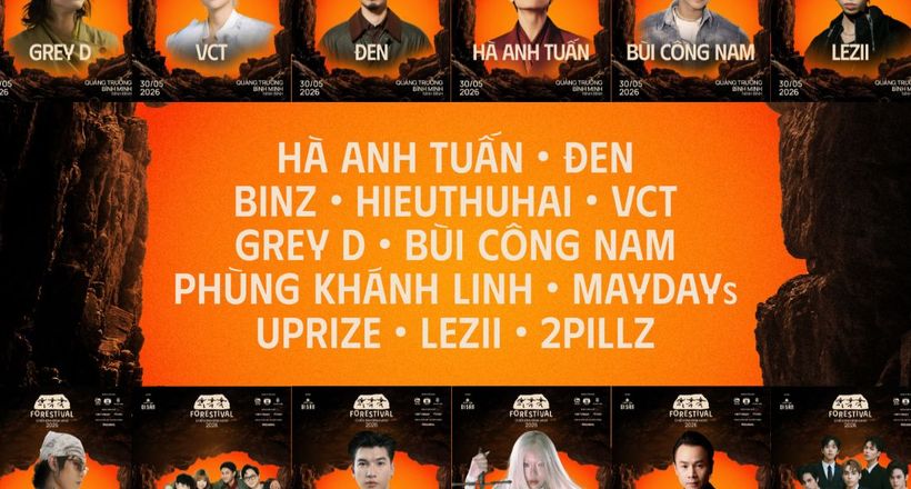 Ngôi sao nào góp mặt tại lễ hội âm nhạc Forestival 2026?