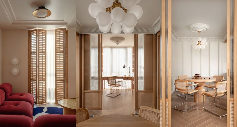 Căn hộ Kyiv: Sự pha trộn giữa nét cổ điển Pháp và tinh thần chiết trung